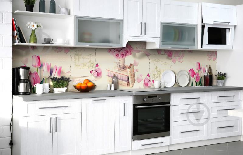 Скинали на кухню Zatarga «Стихи о чувствах» 600х3000 мм виниловая 3Д наклейка кухонный фартук самоклеящаяся