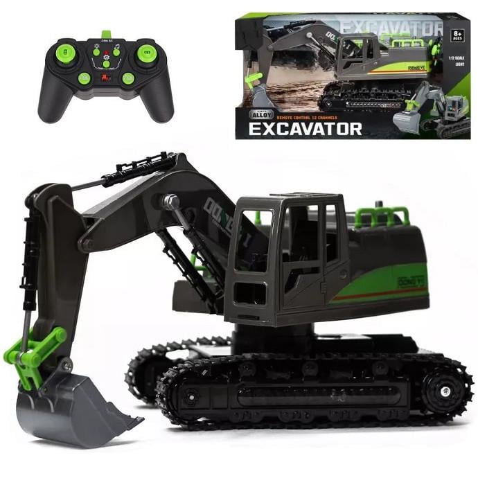 Радіокерована іграшка Екскаватор з пультом на акумуляторі (28443582) - фото 2 Радіокерована іграшка Екскаватор з пультом на акумуляторі (28443582) - фото 2