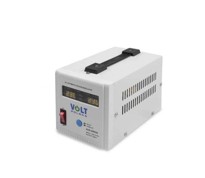 Стабилизатор напряжения релейный Volt Polska AVR 500VA 500VA 350 Вт 150-270 В 230 В Белый (4645)