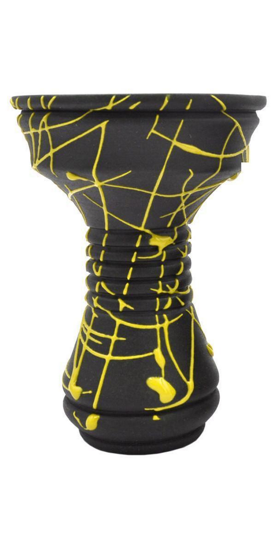 Чаша для кальяну Gusto Bowls Killa Bowls Black/Glaze Yellow