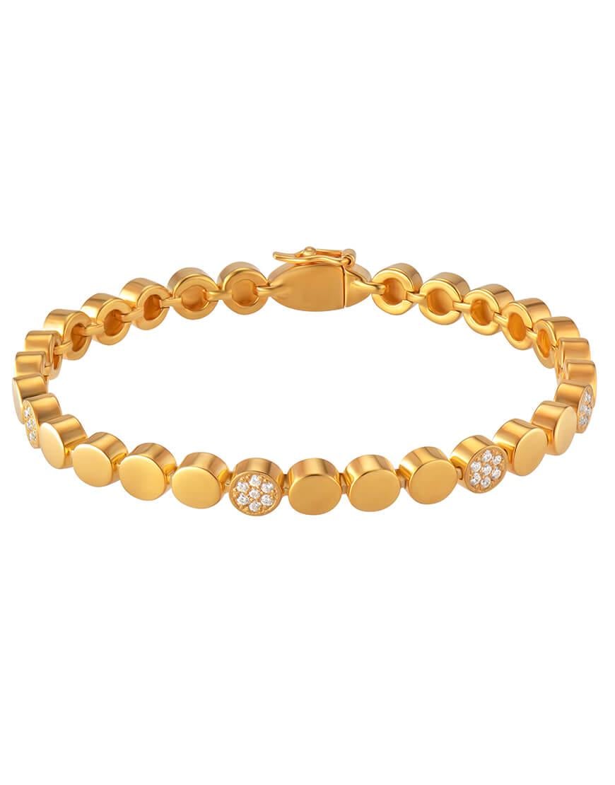 Браслет Magnet w.Zircon жіночий RIMMART JEWELRY золотий 16 Браслет Magnet w.Zircon жіночий RIMMART JEWELRY золотий 16