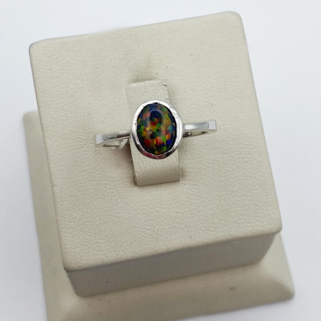 Кольцо серебряное с опалом р. 17,5 2,78 г (1995647710)