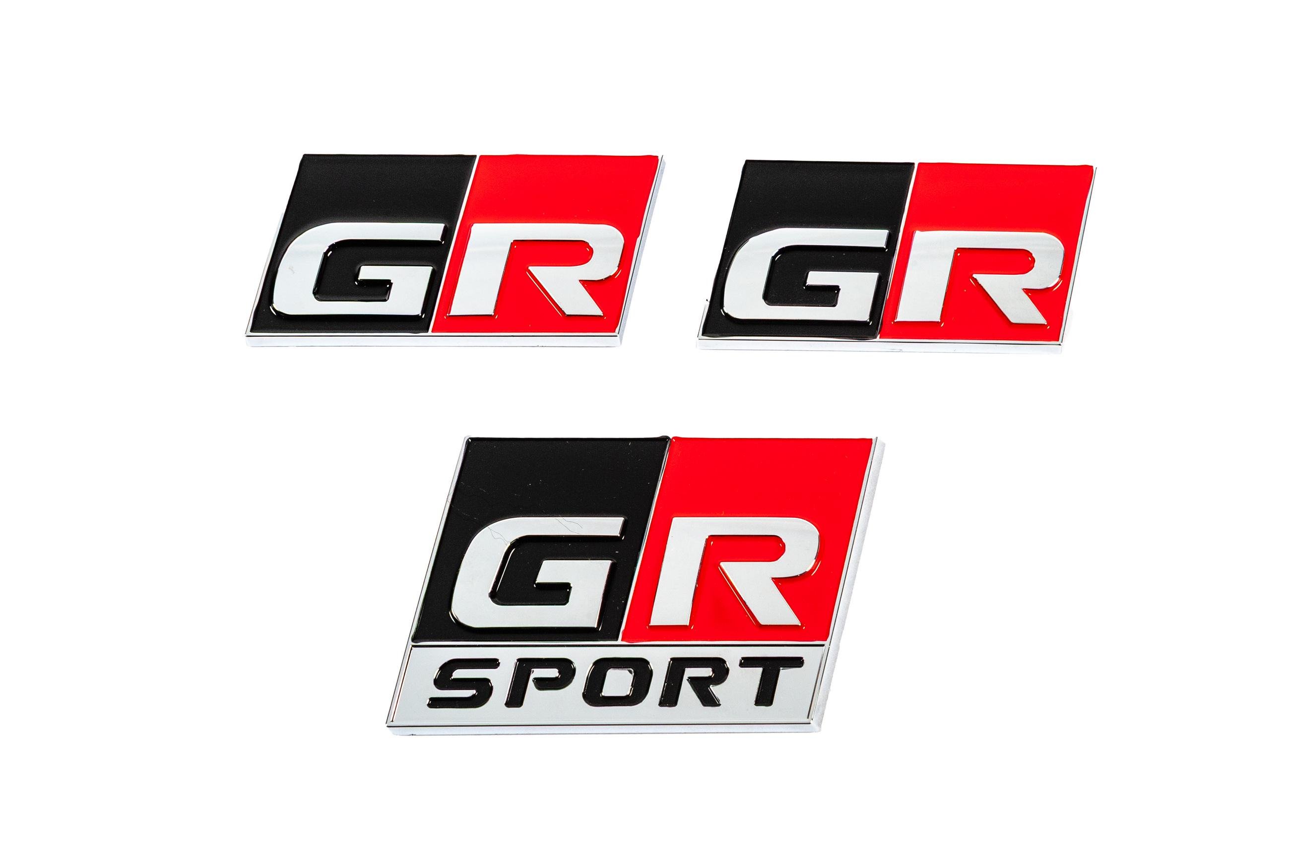 Эмблемы Davs Auto GR Sport для Toyota Land Cruiser 300 2021- гг. abs-пластик 3 шт. (176681)