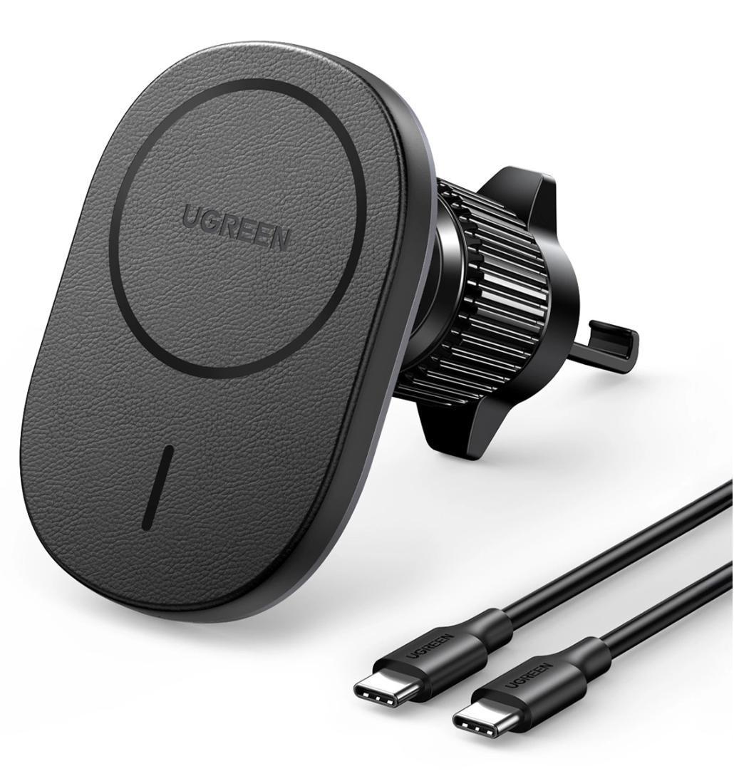 Держатель для телефона UGREEN W522 15W Black with MagSafe (2250884390)
