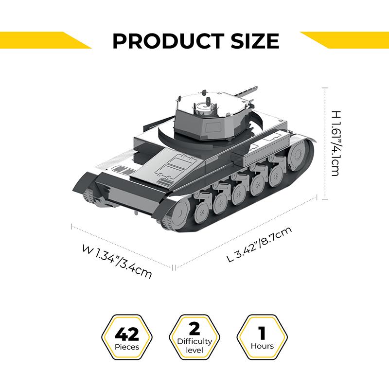 Конструктор METAL-TIME Pz.Kpfw II MT060 колекційна модель (3031512) - фото 5