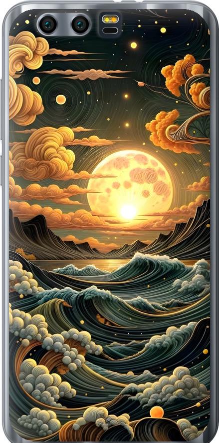 Чехол на Huawei Honor 9 Арт волны (6332u-998-42517)