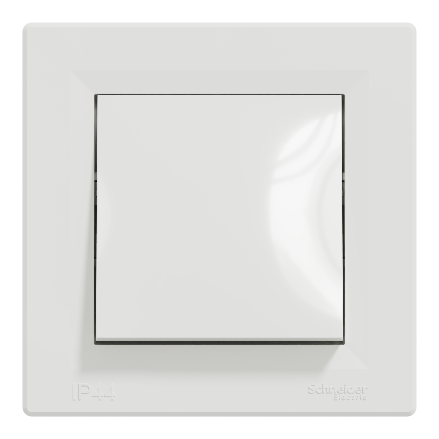 Выключатель одноклавишный Schneider Electric Asfora IP44 Белый (EPH0100221)