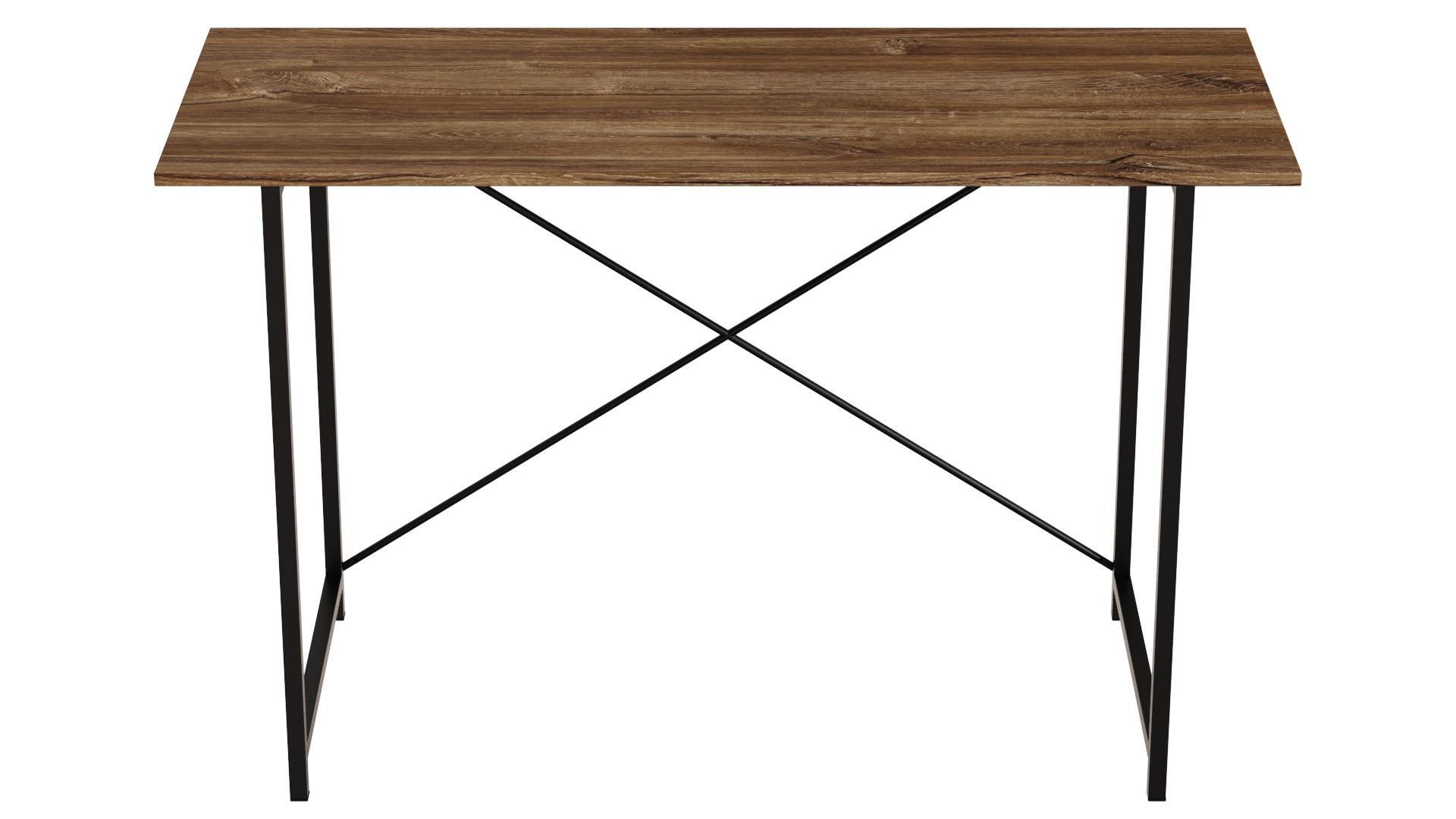 Письменный стол компьютерный Ferrum-decor Line Лайт 16 мм 750x1200x500 мм металл Черный/ДСП Дуб Таверна (LINE120)
