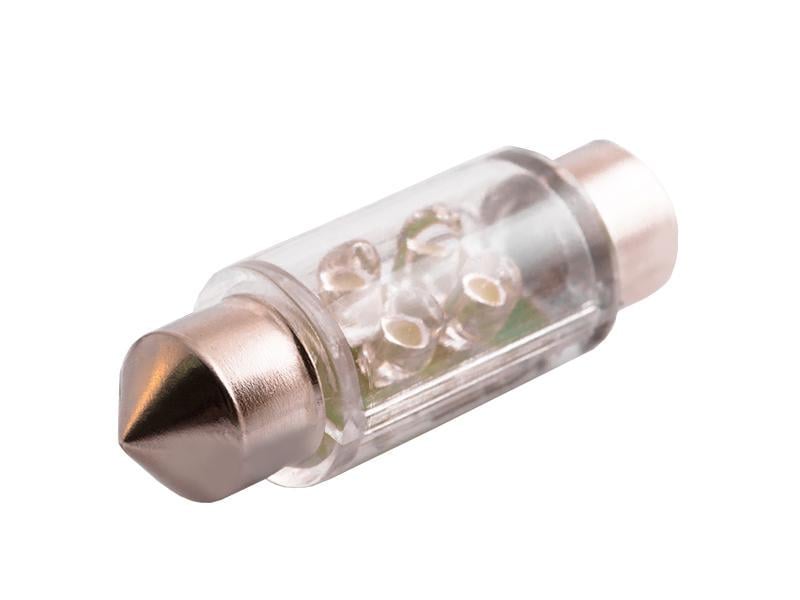 Автомобильная лампа светодиодная LEDUA S10-36 мм 4 PCS круглый LED 12V Белый (50)