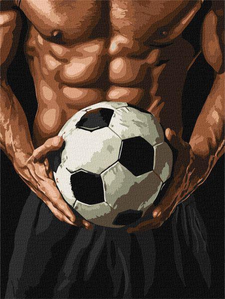 Картина по номерам Ideyka Торс футболиста 30x40 см (Id-KHO8627)