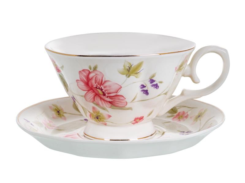 Чайний сервіз Lefard Квітковий світанок на 6 персон 15 предметів Білий (943-071) - фото 2 Чайний сервіз Lefard Квітковий світанок на 6 персон 15 предметів Білий (943-071) - фото 2