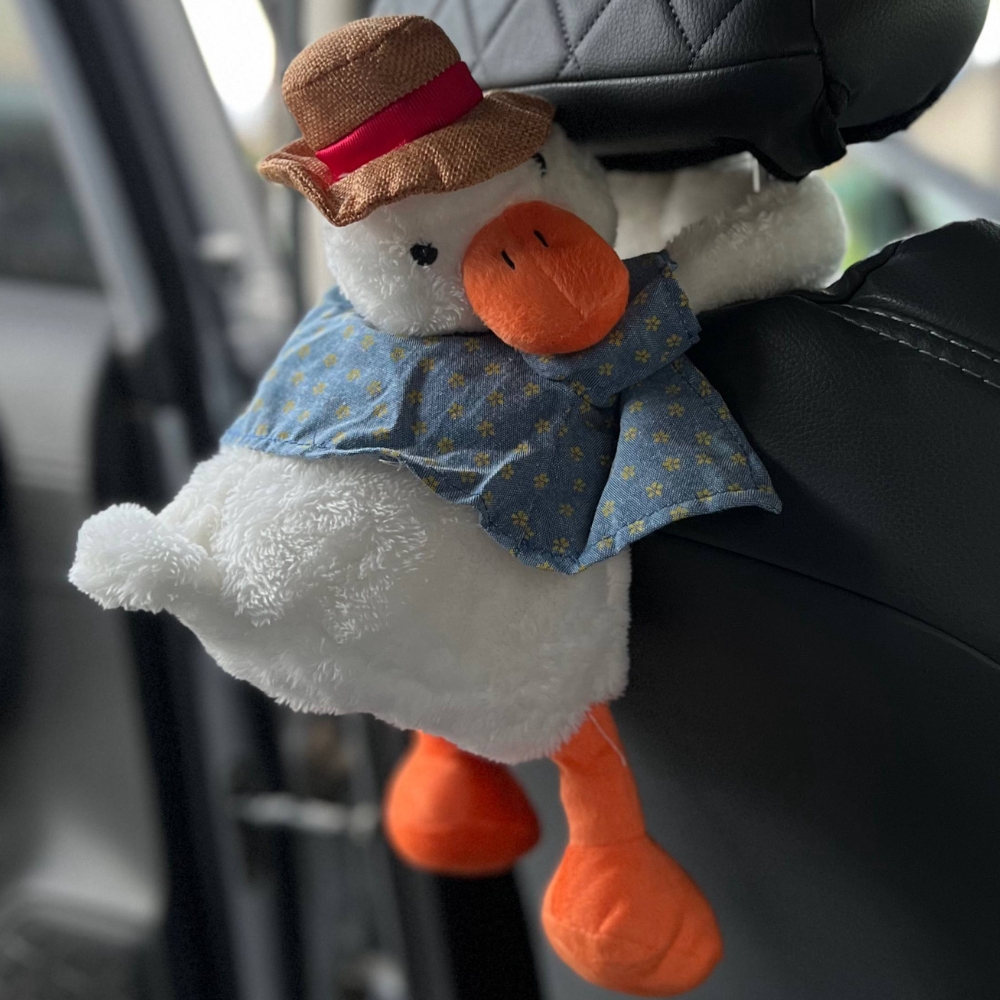 Серветниця автомобільна гусак Білий (GO001) Серветниця автомобільна гусак Білий (GO001)