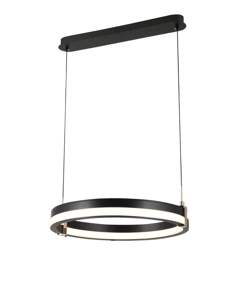 Люстра подвесная Valeso G 2919/500D 108W LED с пультом 2,4G с затемнением Черный/Золото (3120078931)