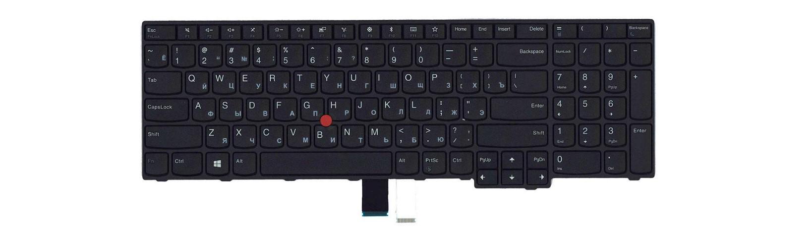 Клавиатура для ноутбука Lenovo ThinkPad E570/E575 матовая (01AX230)