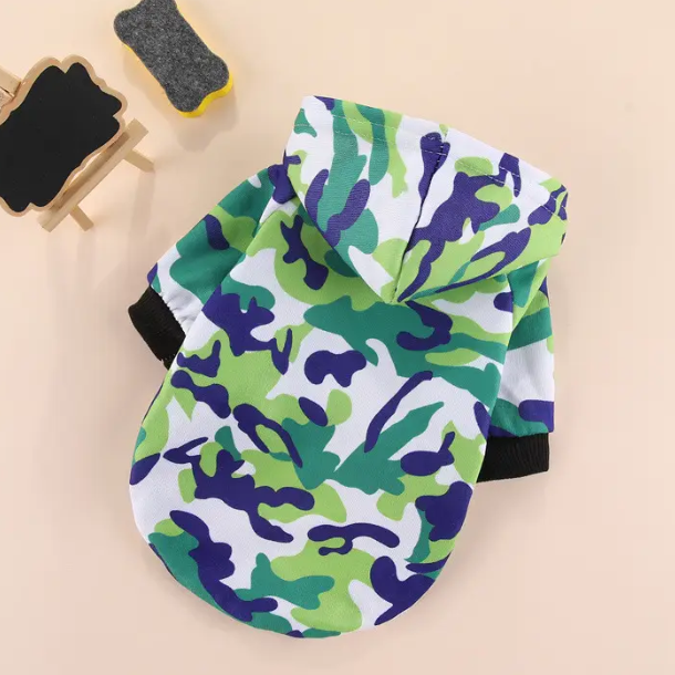 Худі для собак 4XL Зелений камуфляж (1C0417) - фото 1 Худі для собак 4XL Зелений камуфляж (1C0417) - фото 1