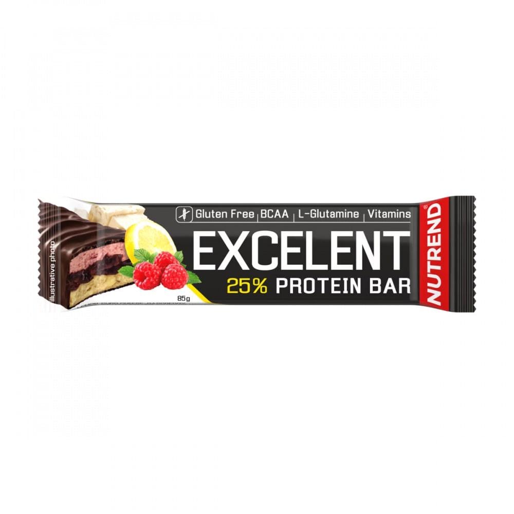 Батончик протеїновий NUTREND Excelent Protein bar лимон/сир/малина/журавлина 85 г