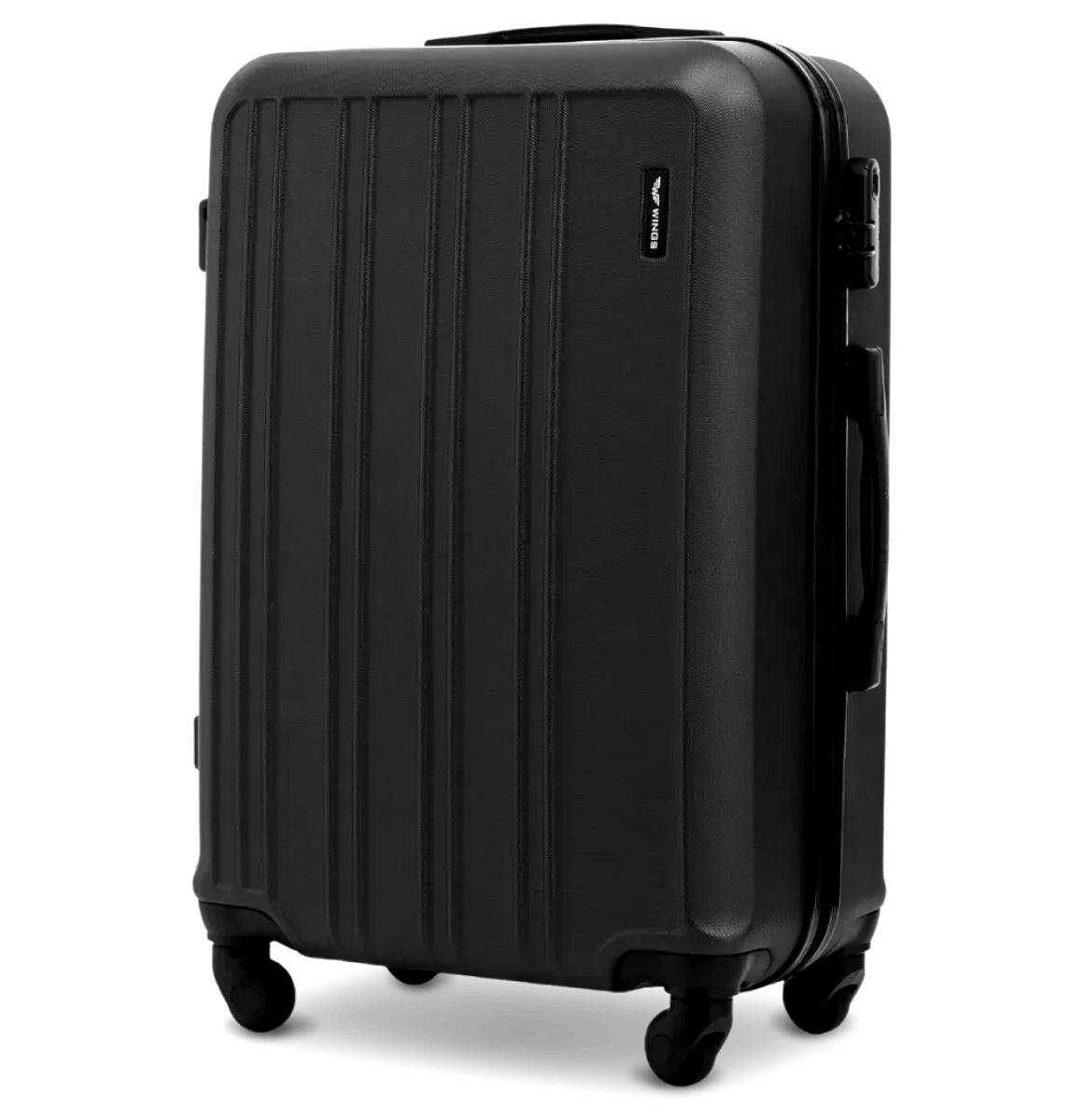 Валіза Wings HRR01 середня пластикова Чорний (Wp00608)