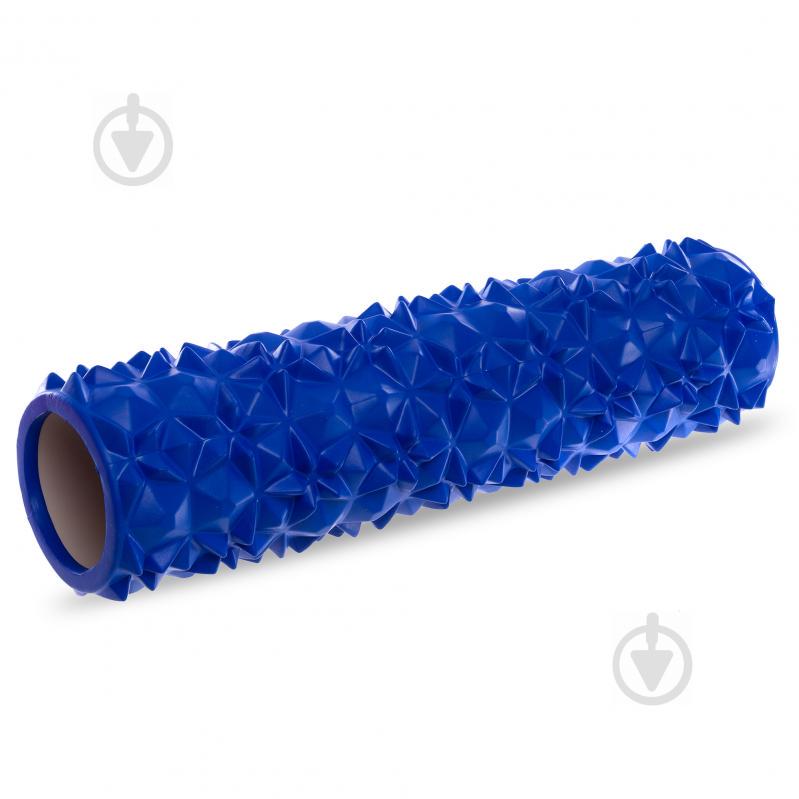 Роллер для занять йогою та пілатесом Point Diamond Pattern FI-0458 d-14см l-45см Синій - фото 1 Роллер для занять йогою та пілатесом Point Diamond Pattern FI-0458 d-14см l-45см Синій - фото 1