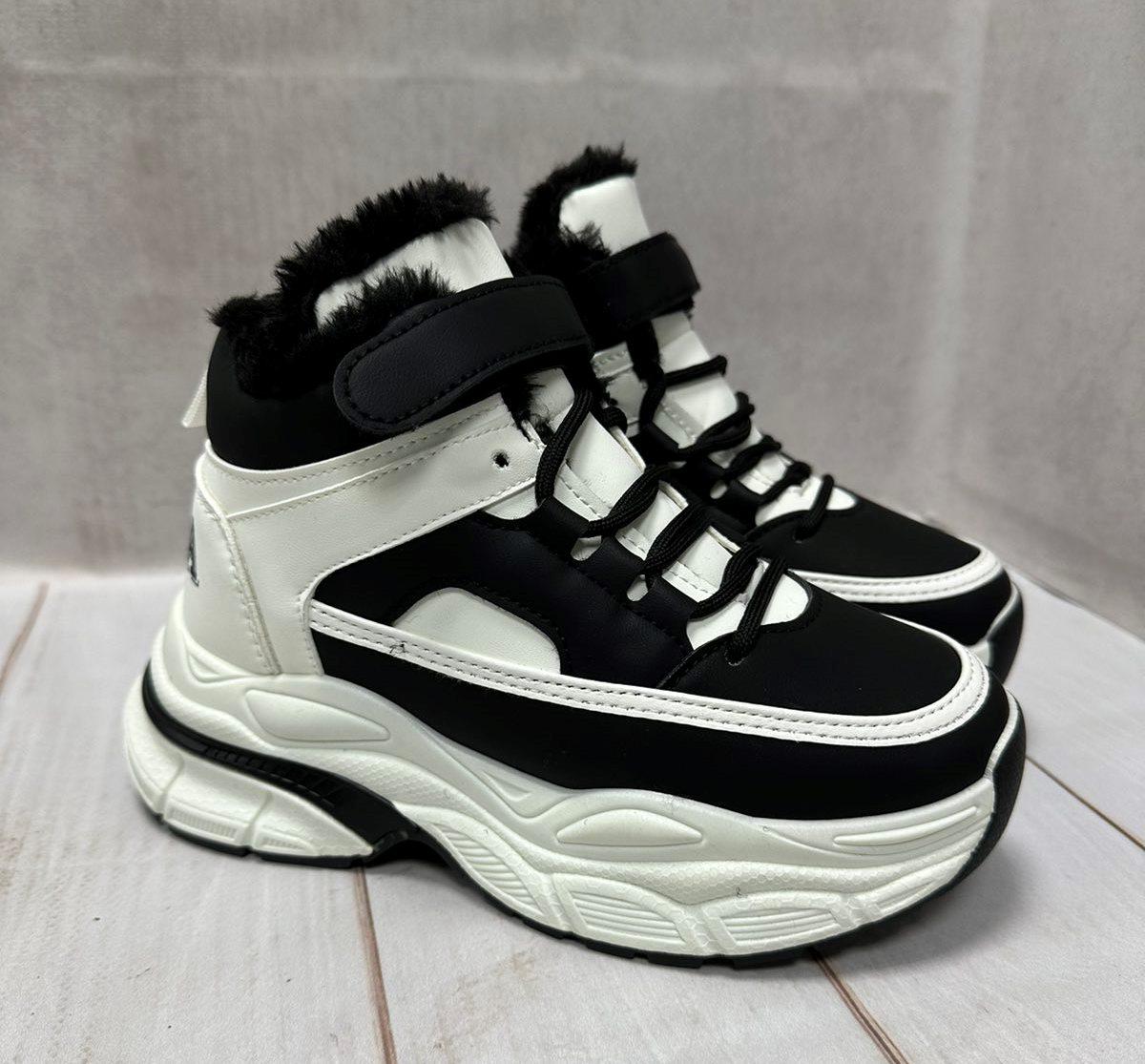 Кроссовки зимние Канарейка р. 37 23 см Белый/Черный (13528789) - фото 5 Кроссовки зимние Канарейка р. 37 23 см Белый/Черный (13528789) - фото 5