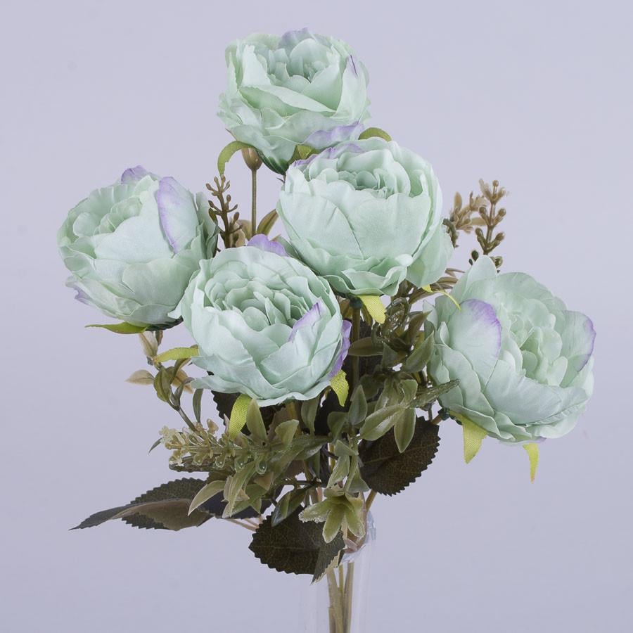 Букет мини пионов Клеопатра Мятный (1335-10)