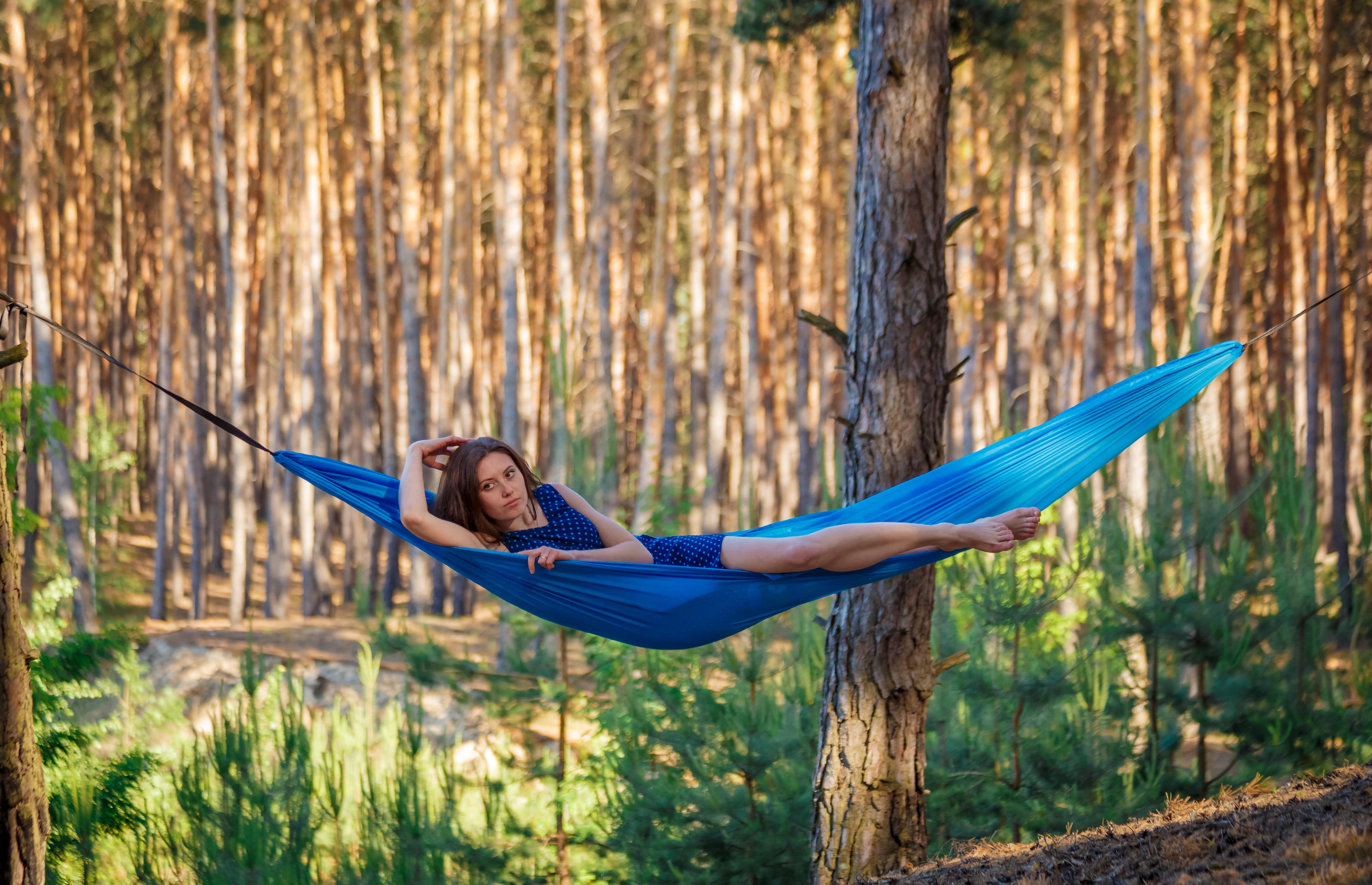 Гамак подвесной двухместный/туристический Eco на 180 кг с чехлом и креплениями 300х145 Синий - фото 2 Гамак подвесной двухместный/туристический Eco на 180 кг с чехлом и креплениями 300х145 Синий - фото 2