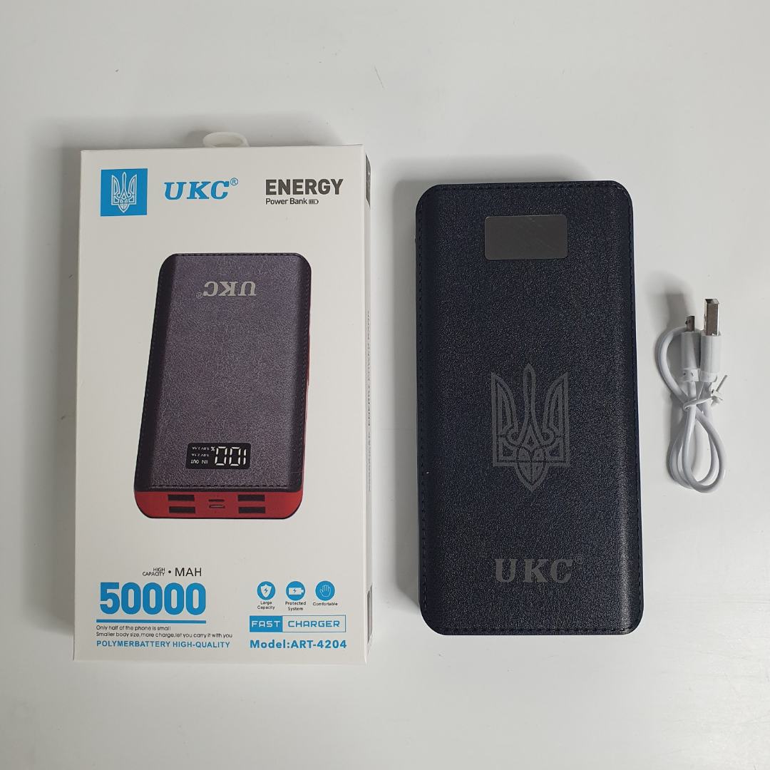 Аккумулятор наружный UKC с экраном портативный 50000 mAh (VPB-50-Black)