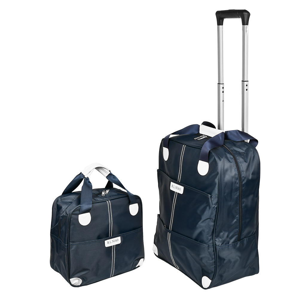 Валіза-сумка Stenson R95587-DB 38x43/31,5x34 см 2 шт. Blue - фото 2 Валіза-сумка Stenson R95587-DB 38x43/31,5x34 см 2 шт. Blue - фото 2