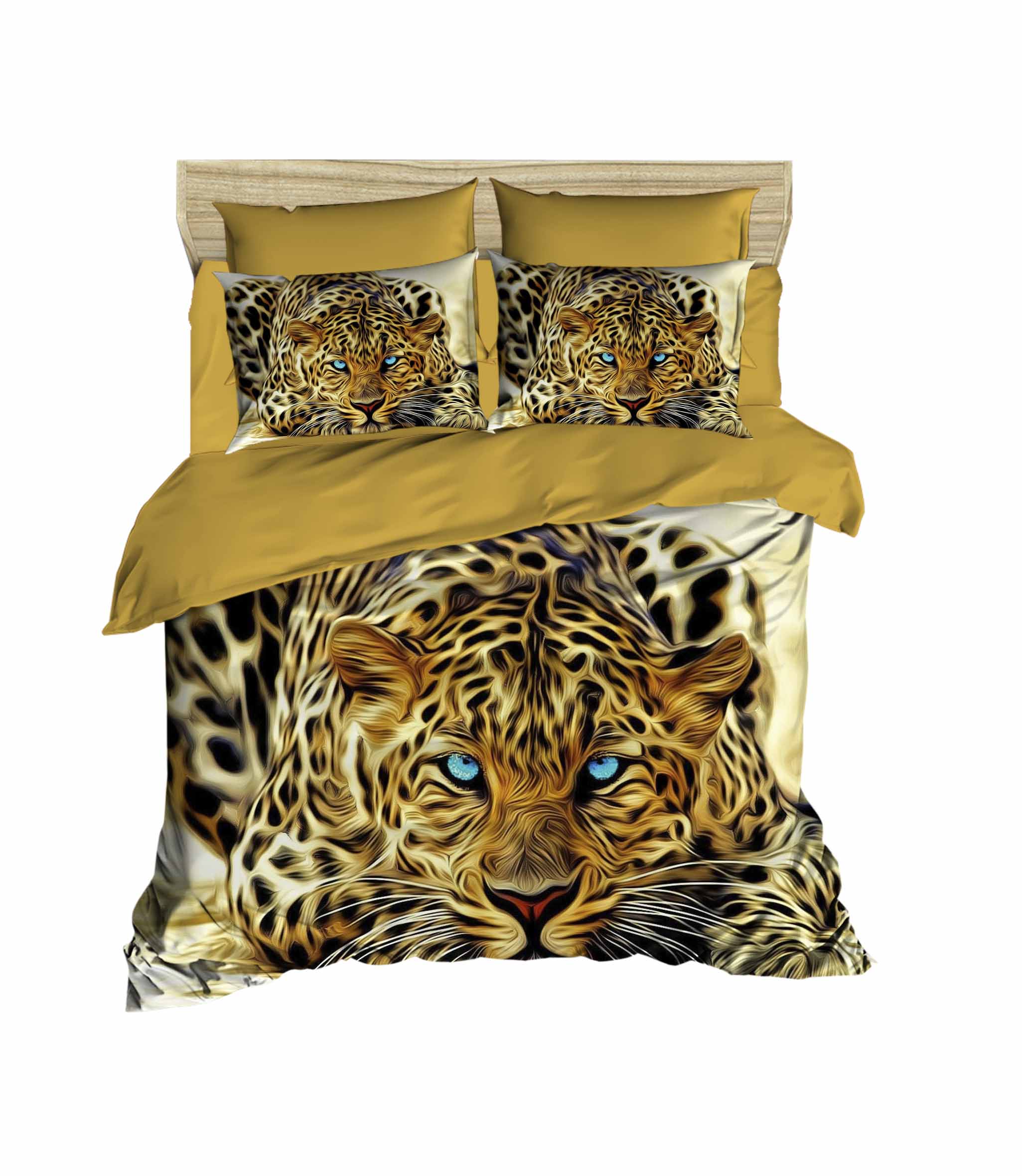 Комплект постельного белья Lighthouse Ranforce 3D Leopard 200х220 см/50x70 см 4 шт.