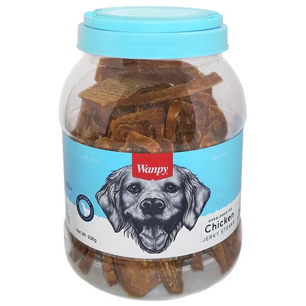 Лакомство для собак Wanpy Chicken Jerky Steaks 0,908 кг