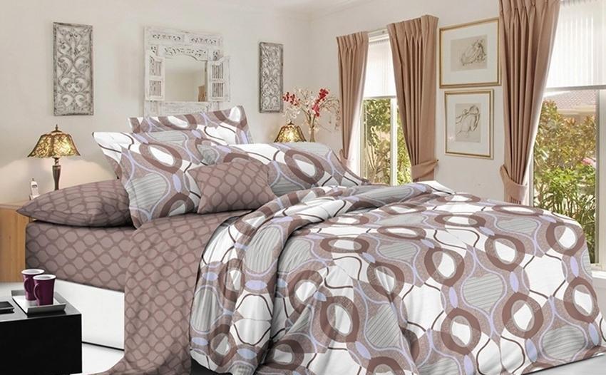 Комплект постільної білизни TAGtekstil двуспальний наволочки 50x70 см (S341д)