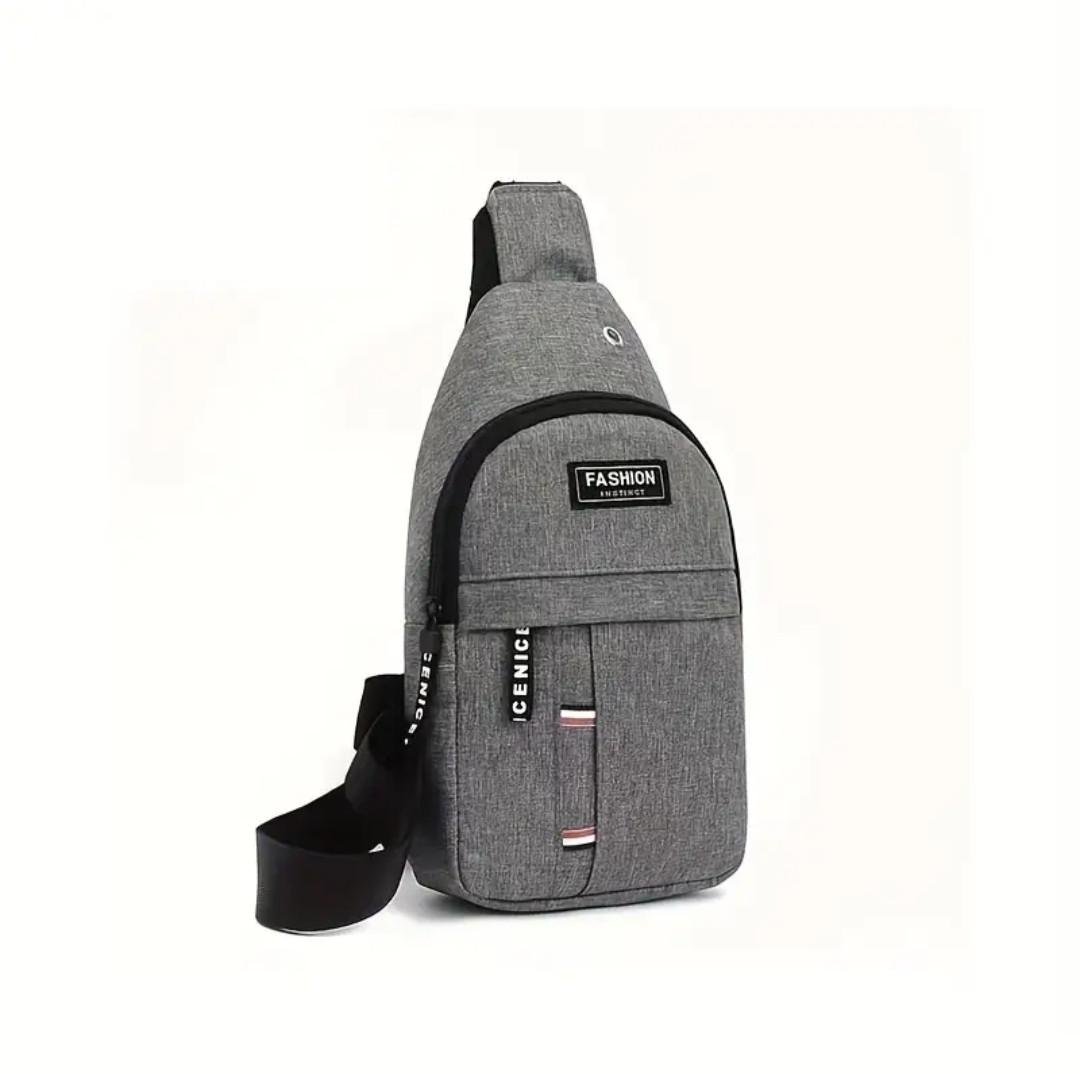 Сумка-слинг мужская через плечо Instinct Fashion Gray (2465542589)