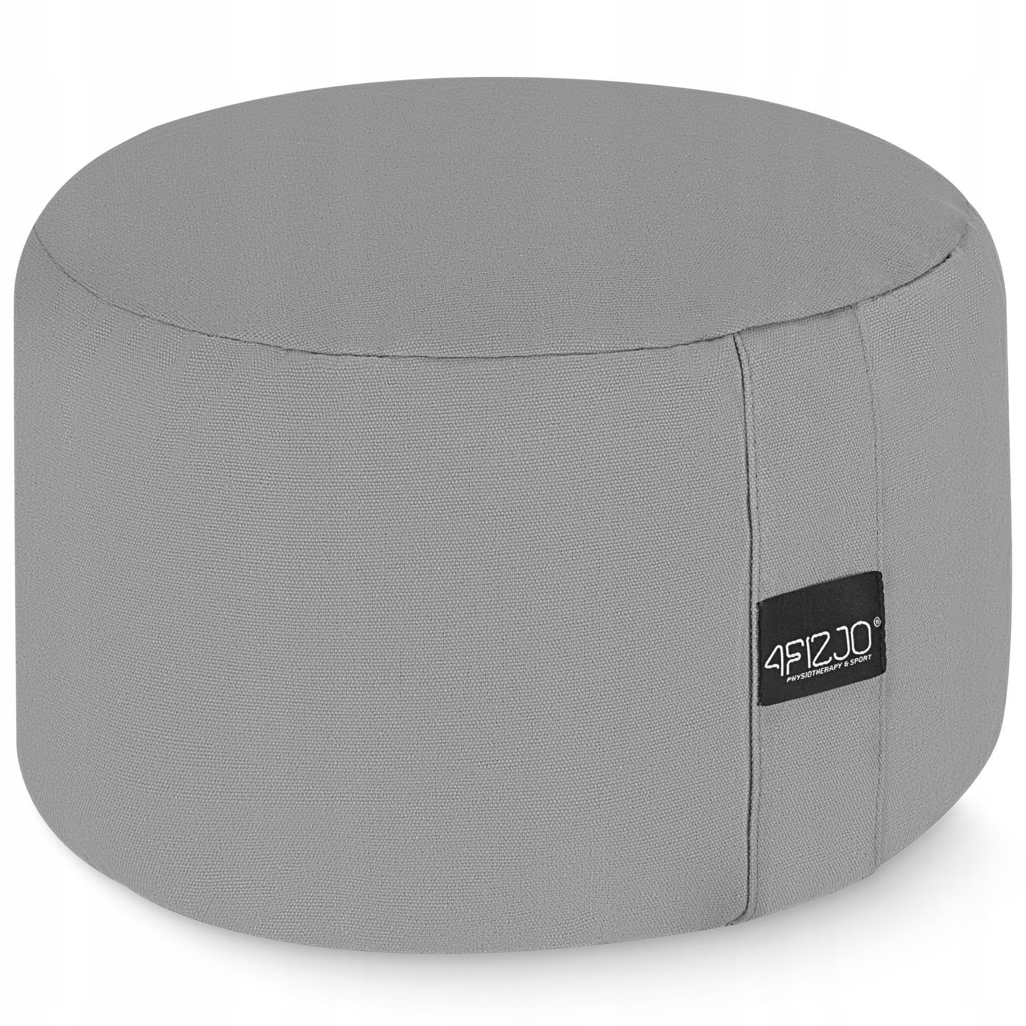 Подушка для йоги та медитації 4fizjo Zafu кругла 32x20 см Grey (P-5907739315533)