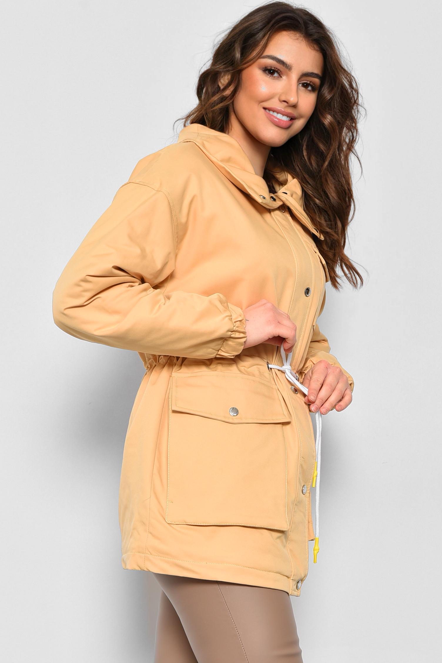 Куртка женская демисезонная L Горчичный (175203) - фото 2 Куртка женская демисезонная L Горчичный (175203) - фото 2