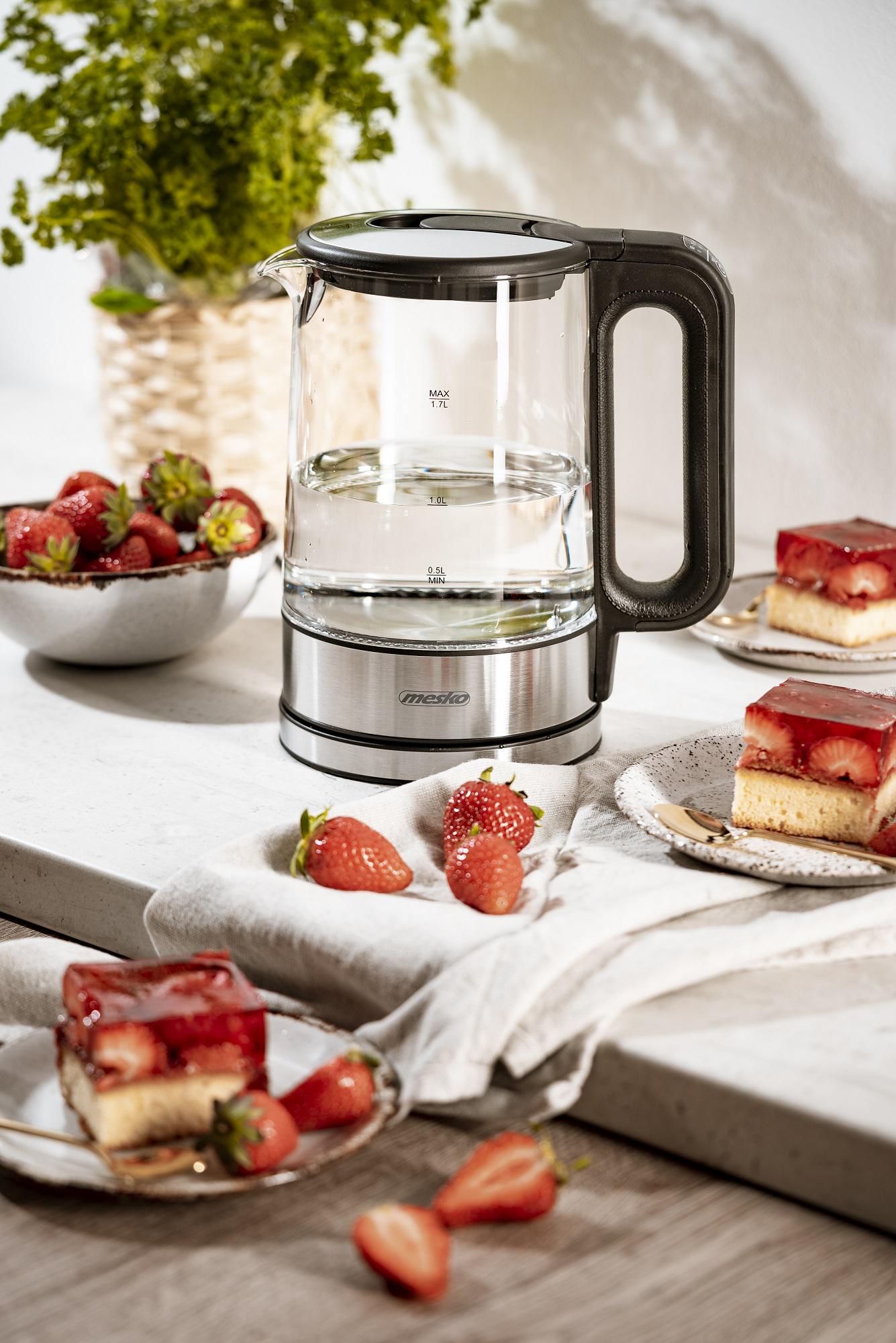 Електрочайник Mesko MS 1301 2200 Вт з регулятором температури 1,7 л Black (6087) - фото 9