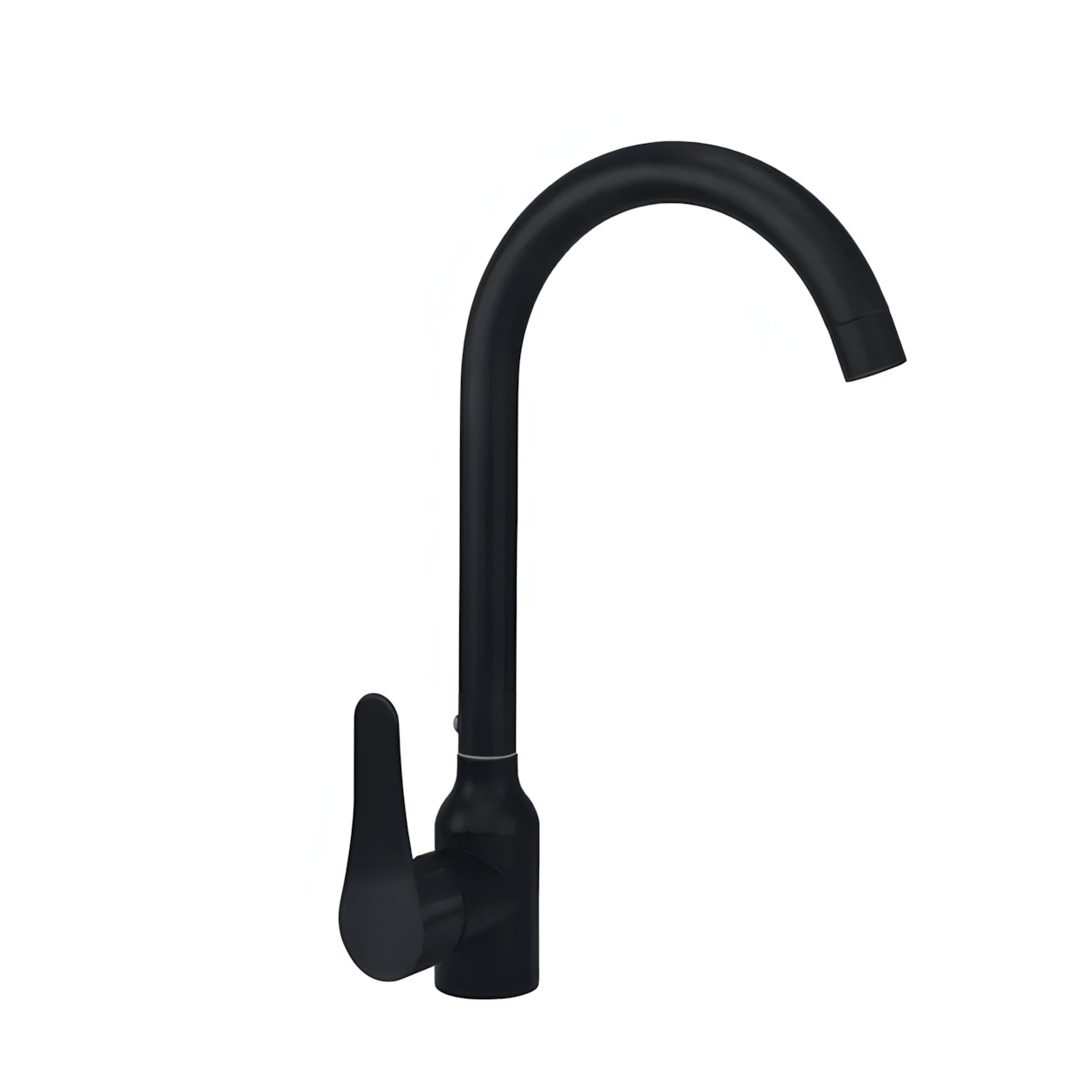 Смеситель высокий однорычажный Champion SAP-011 нержавеющая сталь Черный (b-CH6450)