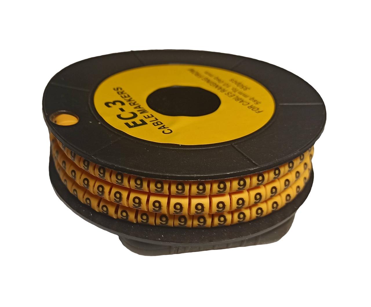 Маркировка кабельная TechnoSystems МК3 "9" 4-6 мм 350 шт. (1554868648) Маркировка кабельная TechnoSystems МК3 "9" 4-6 мм 350 шт. (1554868648)