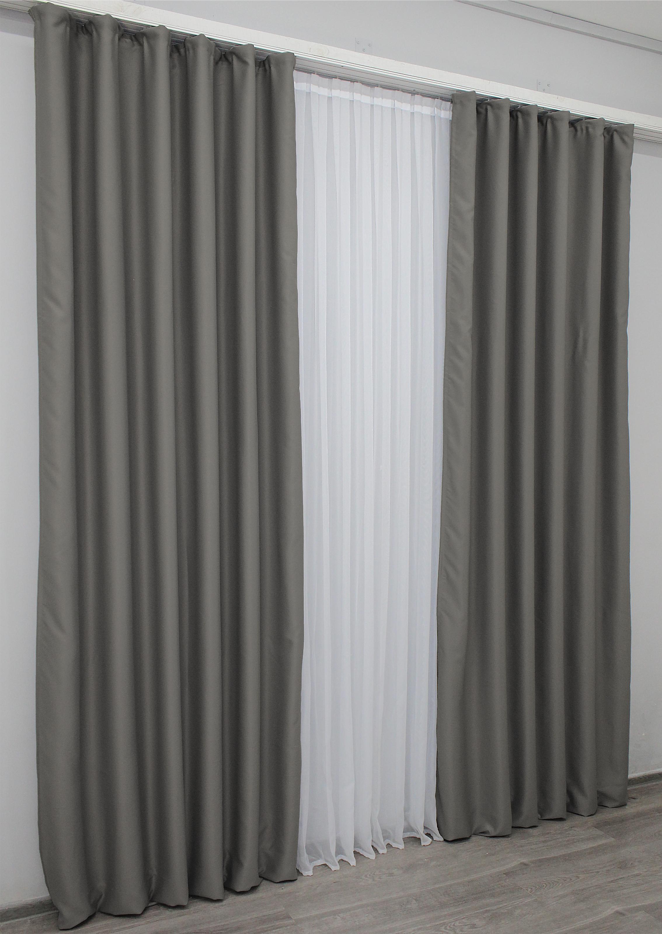 Комплект штор VR-Textil Midnight № 1228ш блекаут 150х290 см 2 шт. Сірий (33-0064) - фото 5 Комплект штор VR-Textil Midnight № 1228ш блекаут 150х290 см 2 шт. Сірий (33-0064) - фото 5