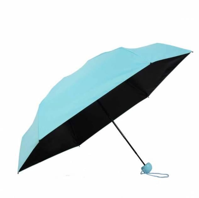 Парасолька капсула у футлярі 6 спиць 17х86 см Блакитний (1867456435)