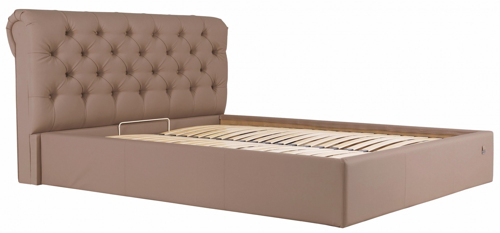 Кровать с подъемным механизмом London Comfort Флай 2213 140х190 см Светло-коричневый