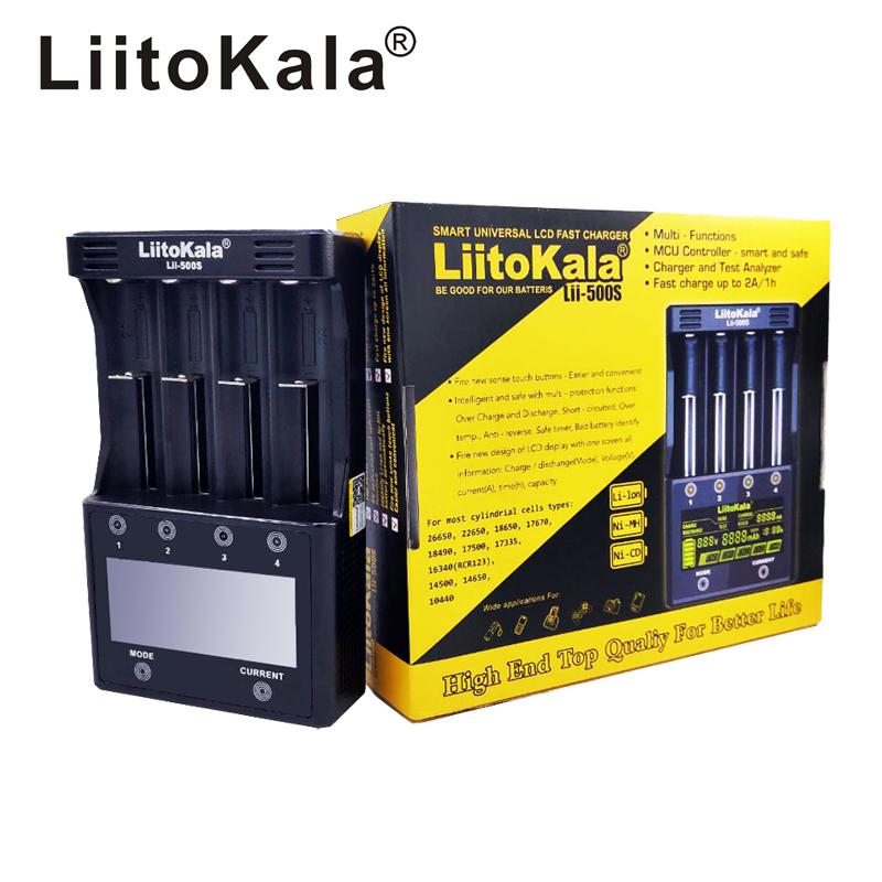 Зарядное устройство для фото- и видеокамер Liitokala Lii-500s 4 канала Ni-Mh/Li-ion 220V/12V Powerbank Test (72170) - фото 3