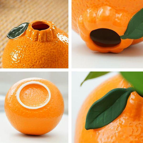 Ваза керамическая в виде мандарина 9х8 см (G00016) - фото 9 Ваза керамическая в виде мандарина 9х8 см (G00016) - фото 9
