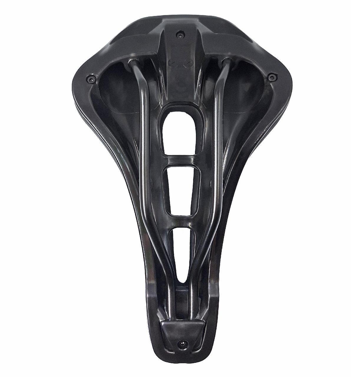 Сідло велосипедне West biking YP0801101 з вентиляційним отвором 25,5х15 см Чорний з жовтим (G0001577) - фото 2 Сідло велосипедне West biking YP0801101 з вентиляційним отвором 25,5х15 см Чорний з жовтим (G0001577) - фото 2