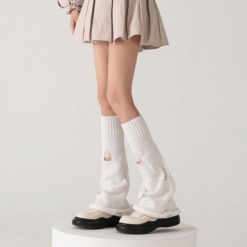 Гетри клеш рвані One size Молочний (2138) - фото 2