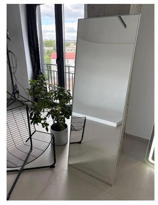 Зеркало настенное в алюминиевой раме для прихожей 170х90 см Белый (29051317) Зеркало настенное в алюминиевой раме для прихожей 170х90 см Белый (29051317)