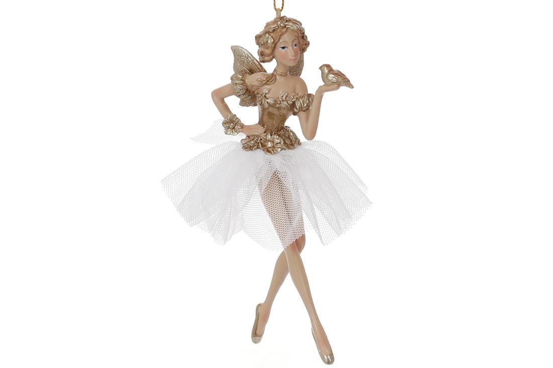 Фігурка декоративна на підвісі BonaDi Фея з пташкою (K07-281)