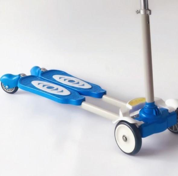 Самокат трай детский 4 колеса Scooter New 25-1 Синий - фото 5 Самокат трай детский 4 колеса Scooter New 25-1 Синий - фото 5