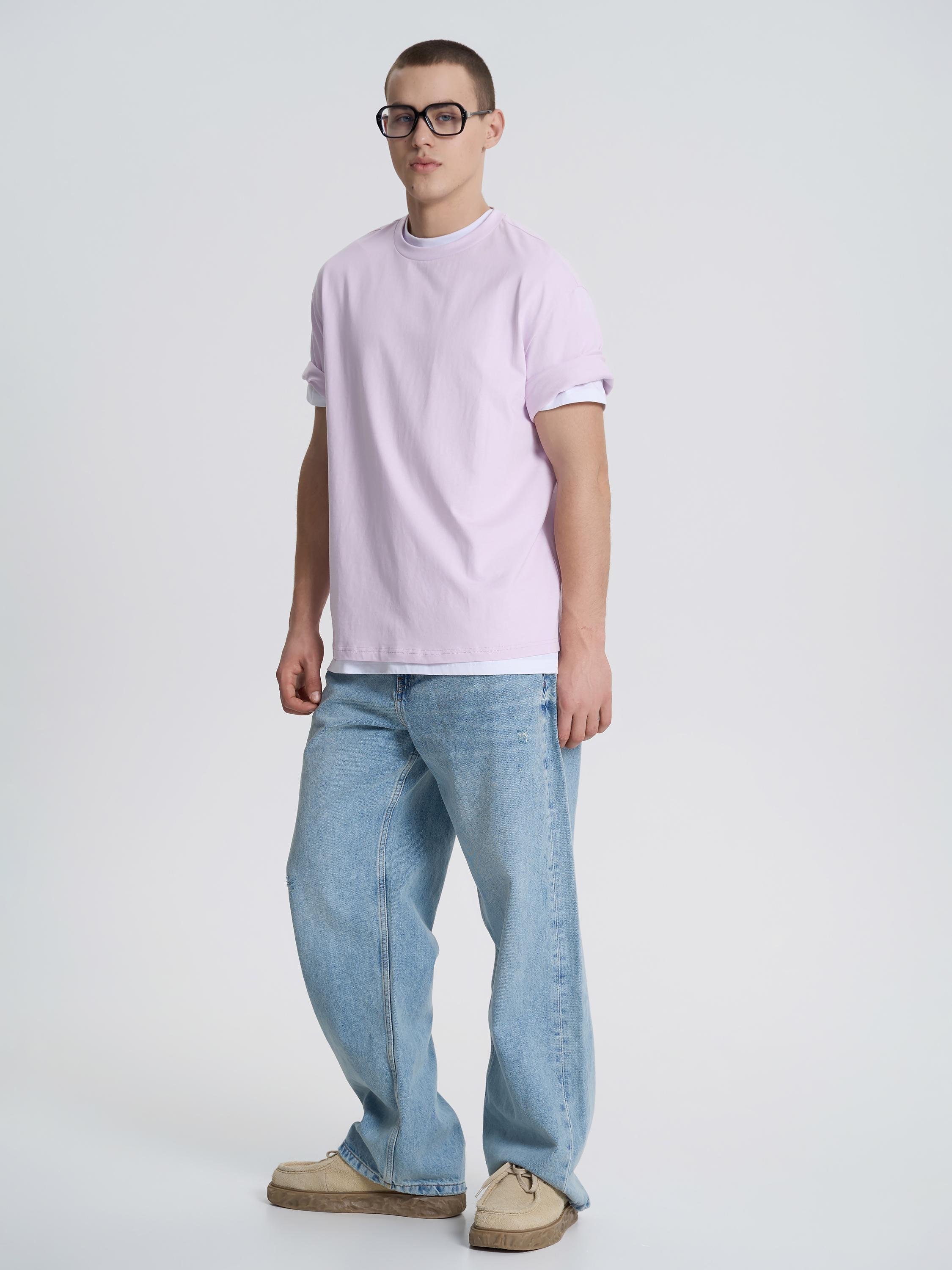 Футболка мужская ROZA 230926 M Лавандовый (4824005722165) - фото 5 Футболка мужская ROZA 230926 M Лавандовый (4824005722165) - фото 5