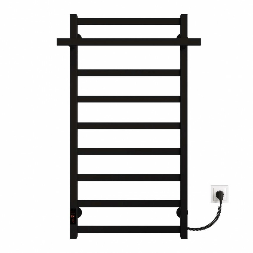 Полотенцесушитель Deffi Nikole П9 электрический Е правое подключение 500х1000 см Черный