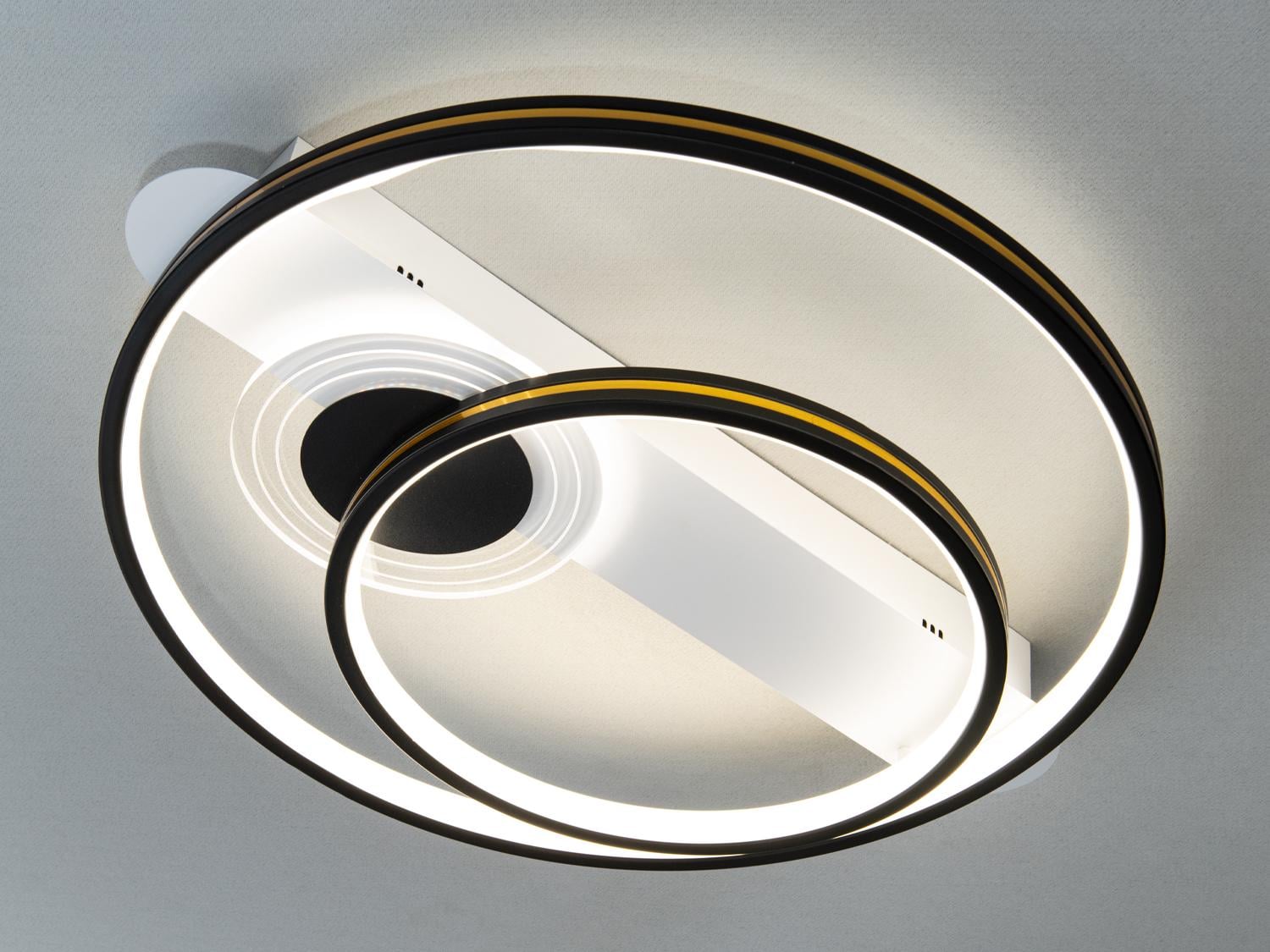 Люстра стельова LED 64Вт Біло-чорний (MX2247/2WH+BK)