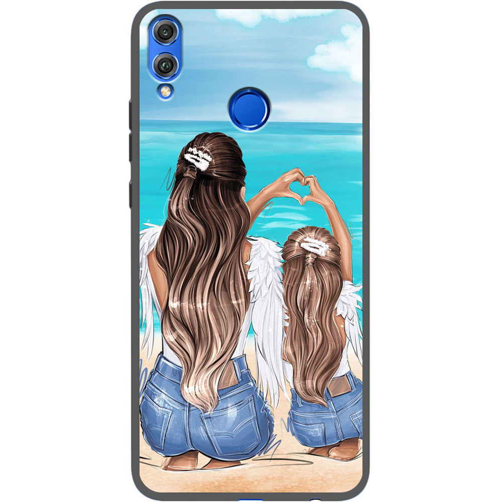 Чохол Boxface Honor 8x Family Vacation Чорний силікон (35419-up2380-35500)